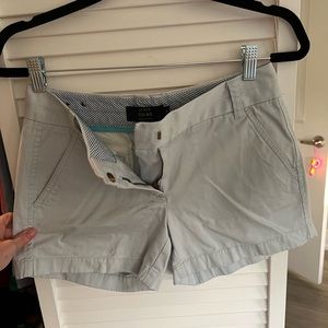 J. Crew Chino Short Size 0 light blue solid 12in, 4in inseam